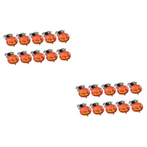 HEMOTON 20 Stck. Kürbis-Spinnen-Ballon Halloween-Schlauchboote Halloween -Dekorationen groß Dekorate Spinnenballons Party Luftballons aus Aluminiumfolie Kürbis Ballons Partyballons HEMOTON 20 Stck. Kürbis-Spinnen-Ballon Halloween-Schlauchboote Halloween -Dekorationen groß Dekorate Spinnenballons Party Luftballons aus Aluminiumfolie Kürbis Ballons Partyballons von HEMOTON