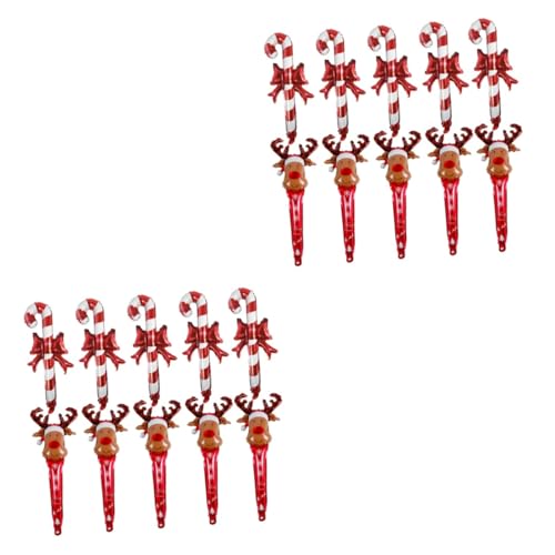 HEMOTON 20 Stck. Teiliges Weihnachts Luftballons Handheld aus Aluminiumfolie Aufblasbare Zuckerstangen und Rentierkopf Ballons Langlebig Reißfest Party und Weihnachtsdeko HEMOTON 20 Stck. Teiliges Weihnachts Luftballons Handheld aus Aluminiumfolie Aufblasbare Zuckerstangen und Rentierkopf Ballons Langlebig Reißfest Party und Weihnachtsdeko von HEMOTON