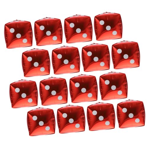 HEMOTON 20 Stück Aluminiumfolienballon würfeln ballons balloons gasballon dekoration party ballonie Ballonbogen-Kit Blase Ballon-Requisite Spielthema-Partydekorationen für Erwachsene rot HEMOTON 20 Stück Aluminiumfolienballon würfeln ballons balloons gasballon dekoration party ballonie Ballonbogen-Kit Blase Ballon-Requisite Spielthema-Partydekorationen für Erwachsene rot von HEMOTON