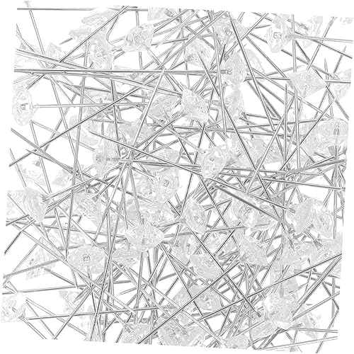HEMOTON 200 Stück Hochzeits Fixiernadeln DIY Kopfnadeln Stickerei Stecknadeln Schneidernadeln Fixiernadeln DIY Quiltnadeln Strass Kopfnadeln Blumennadeln DIY Anstecknadeln Acryl von HEMOTON