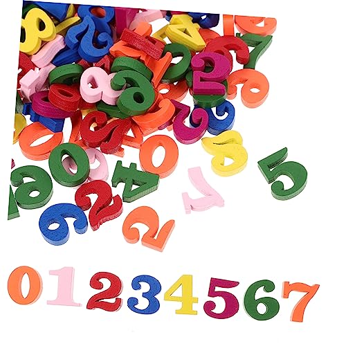 HEMOTON Holz Zahlen Decor 200pcs Bunte Party Zahlen Jungen Und Schreibtisch Hause Dekorative von HEMOTON