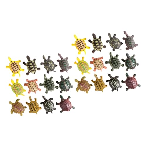 HEMOTON 24 STK Schildkrötenmodell Spielzeuge Spielzeug für Kinder wohnaccessoires Kinder mitgebsel Kindergeburtstag Modelle Kinderspielzeug Wildlife-Modell Tiermodell Spielzeug Mini Figur von HEMOTON