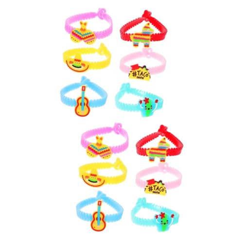 HEMOTON 24 Stck. Mexikanische Fiesta Armbänder aus PVC Verstellbare Handgelenk Accessoires für Karneval und Feiern für und Partys HEMOTON 24 Stck. Mexikanische Fiesta Armbänder aus PVC Verstellbare Handgelenk Accessoires für Karneval und Feiern für und Partys von HEMOTON