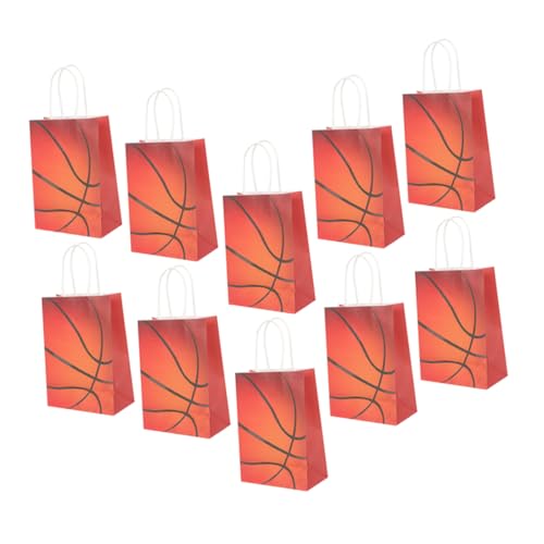 HEMOTON 24 Stück Basketball-Partygeschenktüte Taschen Beute Fan-Shop weihnachten geschenktüten weihnachtsgeschenktüte Basketball-Geschenktüten Festival-Geschenktüte weißes Kraftpapier von HEMOTON