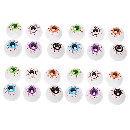 HEMOTON 24 Stück Teiliges Bunte Mystische Hohl Augen Halloween Deko Elastische Bouncy Eyeball Spielzeuge für Gruselige Party und Mitgebsel HEMOTON 24 Stück Teiliges Bunte Mystische Hohl Augen Halloween Deko Elastische Bouncy Eyeball Spielzeuge für Gruselige Party und Mitgebsel von HEMOTON