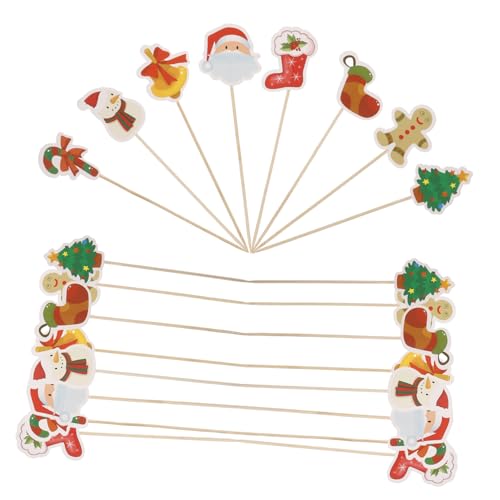 HEMOTON 24-teiliges Weihnachts-kuchenaufsatz-dekorationen Obstspieße Holzspieße Party-dekorationen Cupcake-topper Für Den Urlaub HEMOTON 24-teiliges Weihnachts-kuchenaufsatz-dekorationen Obstspieße Holzspieße Party-dekorationen Cupcake-topper Für Den Urlaub von HEMOTON