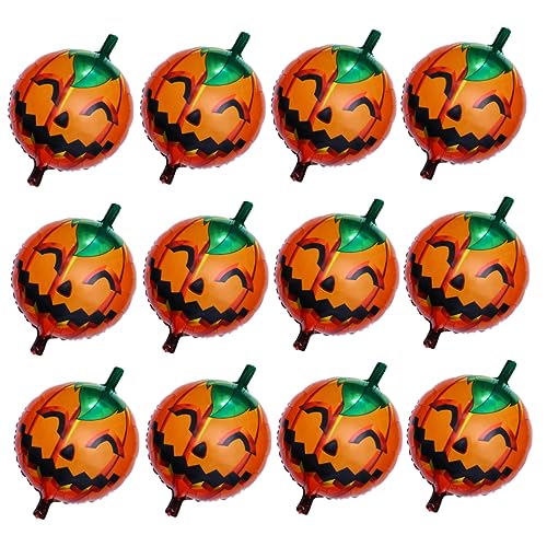 HEMOTON 25 Stück Teiliges Halloween Party Deko Set mit Gruseligen Langlebigen Aluminium Luftballons Orange für Erwachsenenfeiern Luftdicht und Einfach zu Handhaben von HEMOTON