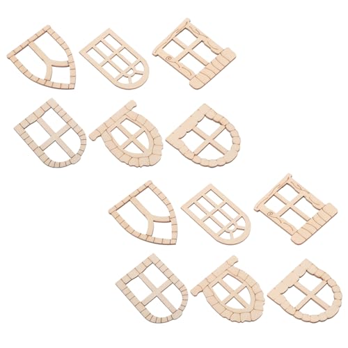 HEMOTON 25Pcs Unfertigte Hölzerne Märchen -Türfenster Mini Dollhouse Fenster Kit Miniaturgarten Mini Fenster Feenhauszubehör Für DIY Dollhous HEMOTON 25Pcs Unfertigte Hölzerne Märchen -Türfenster Mini Dollhouse Fenster Kit Miniaturgarten Mini Fenster Feenhauszubehör Für DIY Dollhous von HEMOTON