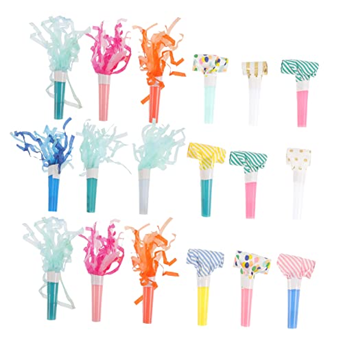 HEMOTON 27st Party-requisiten Horn Spielzeughupe Jingle Bells Geräuschmacher Blasrohr Rutschpfeife Für Beleuchten Partyhörner Pfeifen Kinderparty-gebläse Plastik HEMOTON 27st Party-requisiten Horn Spielzeughupe Jingle Bells Geräuschmacher Blasrohr Rutschpfeife Für Beleuchten Partyhörner Pfeifen Kinderparty-gebläse Plastik von HEMOTON