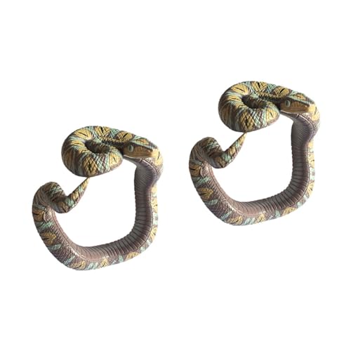 HEMOTON 2St Simulation Schlangenarmband Partygeschenke für Schlangen Halloween knifflige Streichspielzeuge The Hallow Halloween mitgebsel Horrorschlangenspielzeug Serpentin Requisiten von HEMOTON