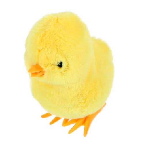 HEMOTON 2st Springendes Gelbes Huhn Spielzeug Zum Aufziehen Spielzeug Für Küken Gefülltes Hähnchen -badespielzeug Uhrwerk Kuscheltier Hase Springendes Huhn Requisiten Plüsch Kind Mini von HEMOTON