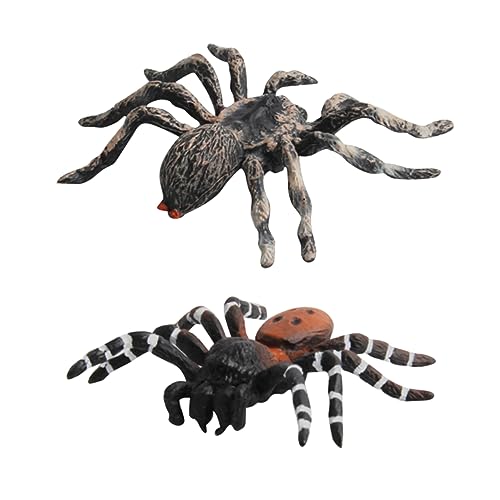 HEMOTON 2St simuliertes Insekt gefälschtes Insektenmodell realistische Spinnenfiguren sankastenspielsachen Kinder mitgebsel Kindergeburtstag Spielzeug Halloween-Dekorationen Mini Statue von HEMOTON