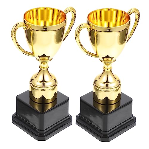 HEMOTON 2Stücke Gold Trophäen aus Kunststoff Auszeichnungen für Kindergeburtstage Schulspiele und Partys Belohnungen und Spielpreise Langlebig und Sicher mit Glatter HEMOTON 2Stücke Gold Trophäen aus Kunststoff Auszeichnungen für Kindergeburtstage Schulspiele und Partys Belohnungen und Spielpreise Langlebig und Sicher mit Glatter von HEMOTON