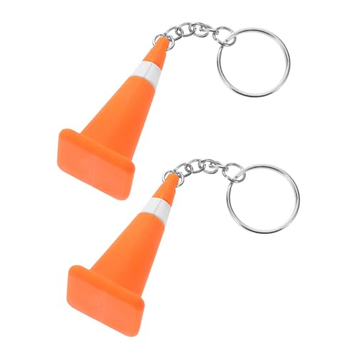 HEMOTON Miniatur Verkehrskegel Schlüsselanhänger Orange Baukegel Schlüsseltasche Charm Diorama Modell Mode Accessoire HEMOTON Miniatur Verkehrskegel Schlüsselanhänger Orange Baukegel Schlüsseltasche Charm Diorama Modell Mode Accessoire von HEMOTON
