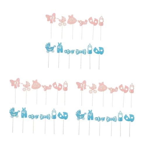 HEMOTON 3 Sätze Geschlecht offenbaren Requisiten Anzeige Geschlecht offenbaren Topper Kuchen Dekorationen Cupcake-Topper für die Babyparty -Kuchendekorationen für Mädchen HEMOTON 3 Sätze Geschlecht offenbaren Requisiten Anzeige Geschlecht offenbaren Topper Kuchen Dekorationen Cupcake-Topper für die Babyparty -Kuchendekorationen für Mädchen von HEMOTON