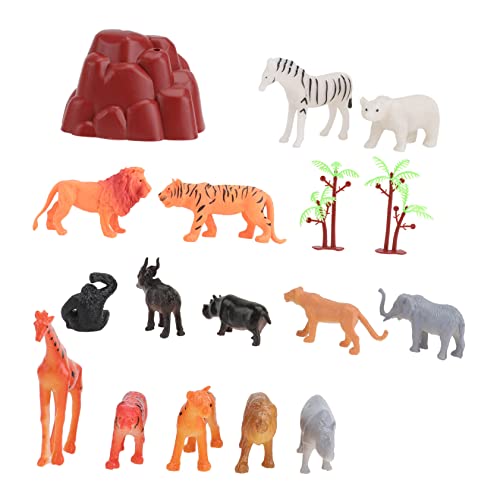 HEMOTON 3 Sätze Tierornamente aus Gummi Spielzeug Tischdekoration Statuendekor Tiermodell Dekoration Tierskulptur Modelle Desktop-Dekorationen Tiermodell-Ornamente Puzzle Zubehör Kind von HEMOTON