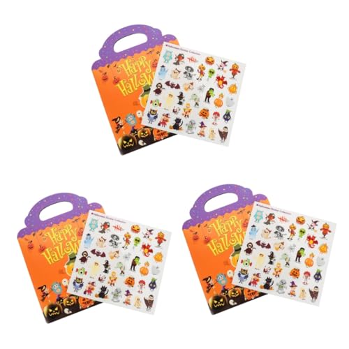 HEMOTON 3 Stück DIY Aufkleberbuch Halloween Festival Wiederverwendbar Ab Jahre Fenster Spiegel Sticker Lernspielzeug HEMOTON 3 Stück DIY Aufkleberbuch Halloween Festival Wiederverwendbar Ab Jahre Fenster Spiegel Sticker Lernspielzeug von HEMOTON