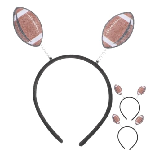 HEMOTON 3 Stück Rugby Stirnband Haarbänder Fußball Dekorationen Für Büro Fußballparty Haardekor Fußball Requisiten Fußball Haar Accessoires Fußball Themen Fotoautomaten Requisiten HEMOTON 3 Stück Rugby Stirnband Haarbänder Fußball Dekorationen Für Büro Fußballparty Haardekor Fußball Requisiten Fußball Haar Accessoires Fußball Themen Fotoautomaten Requisiten von HEMOTON