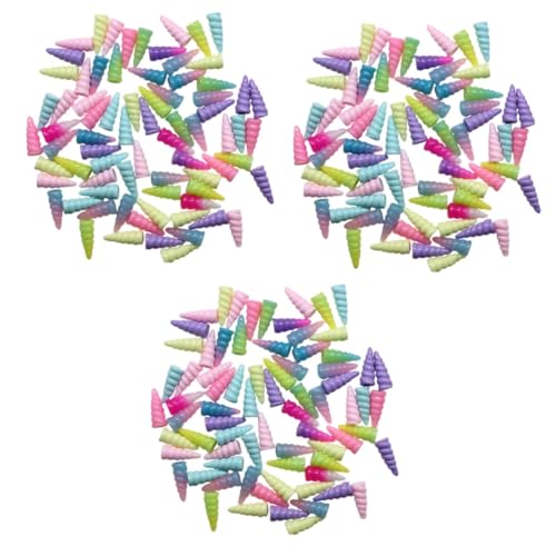 HEMOTON 30 Stück Teiliges Einhorn Horn Resin Spiralförmige Party Deko Bunte Farben Zufällig Cosplay Zubehör und Fotorequisite für Einhorn Mottopartys Zufällige Farbe Zufällige Farbe von HEMOTON