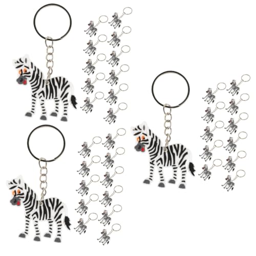 HEMOTON 36 Stck Teiliges Zebra Schlüsselanhänger Niedliche Tier Anhänger Leichte Cartoon Zebra Accessoires für Rucksack Geldbörse Partygeschenk und Dekoration von HEMOTON