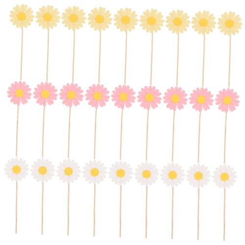 HEMOTON 36 Stück Gänseblümchen-kuchenaufsätze: Blumen-cupcake-picker Für Geburtstags-babyparty-party-dekorationen, Bunte Essensspieße, 3d-blumenform HEMOTON 36 Stück Gänseblümchen-kuchenaufsätze: Blumen-cupcake-picker Für Geburtstags-babyparty-party-dekorationen, Bunte Essensspieße, 3d-blumenform von HEMOTON