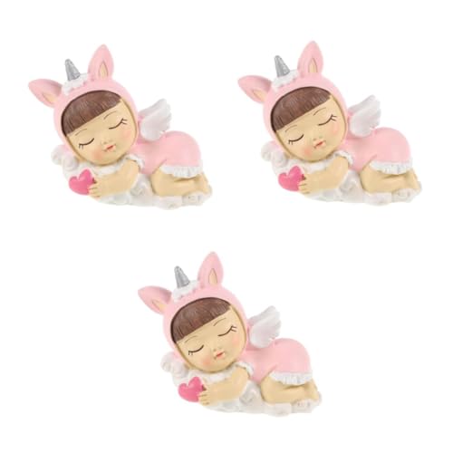 HEMOTON 3St schlafender Engel Tortenaufsatz für Mädchen bezaubernde Paarfiguren Kuchendeckel geburtstagskuchen deko kuchen dekoration Minifiguren Tortenaufsatz für die Babyparty Harz Rosa HEMOTON 3St schlafender Engel Tortenaufsatz für Mädchen bezaubernde Paarfiguren Kuchendeckel geburtstagskuchen deko kuchen dekoration Minifiguren Tortenaufsatz für die Babyparty Harz Rosa von HEMOTON