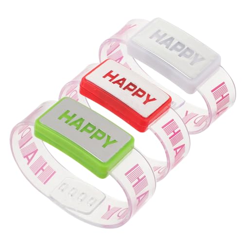 HEMOTON 3Stücke Teiliges Leuchtendes Handgelenkband Grün Rot und Weiß Blinkendes Armband für Partys Karneval Weihnachten und Cosplay Langlebiges Accessoire für Unvergessliche HEMOTON 3Stücke Teiliges Leuchtendes Handgelenkband Grün Rot und Weiß Blinkendes Armband für Partys Karneval Weihnachten und Cosplay Langlebiges Accessoire für Unvergessliche von HEMOTON