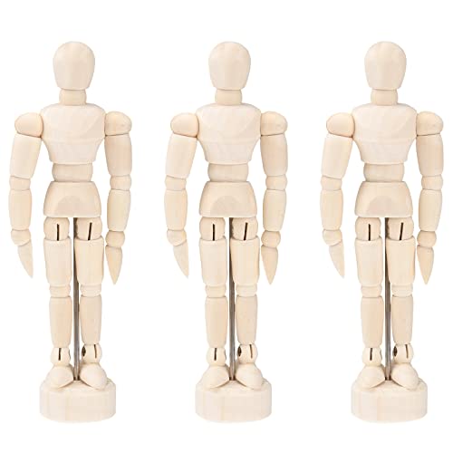 HEMOTON 3pcs Holzpuppe Zeichnen 4,5 Zoll Mannequin Kunst Zeichnen Skizze Künstlerpuppe Modellpuppe für Künstler Kinder Erwachsene Zuhause Büro Schreibtisch Dekoration HEMOTON 3pcs Holzpuppe Zeichnen 4,5 Zoll Mannequin Kunst Zeichnen Skizze Künstlerpuppe Modellpuppe für Künstler Kinder Erwachsene Zuhause Büro Schreibtisch Dekoration von HEMOTON