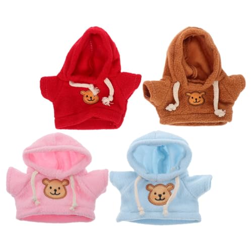 HEMOTON 4 Pcs Bärenkleidung Puppe Kleidung Stofftiere Kleidung Bären Hoodie Pullover Süße Winzige Kleidung Passen 12-16 Zoll Bären Machen Ihre Eigenen Plüschbären-Outfits Accessoires HEMOTON 4 Pcs Bärenkleidung Puppe Kleidung Stofftiere Kleidung Bären Hoodie Pullover Süße Winzige Kleidung Passen 12-16 Zoll Bären Machen Ihre Eigenen Plüschbären-Outfits Accessoires von HEMOTON