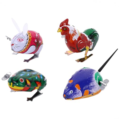 HEMOTON 4 Stück Aufziehspielzeug Eise Uhrwerk Spielzeug Kunst Retro Springende Frösche Hase Spaß Spielzeug Kindergeburtstag Mitgebsel Party Gastgeschenke HEMOTON 4 Stück Aufziehspielzeug Eise Uhrwerk Spielzeug Kunst Retro Springende Frösche Hase Spaß Spielzeug Kindergeburtstag Mitgebsel Party Gastgeschenke von HEMOTON