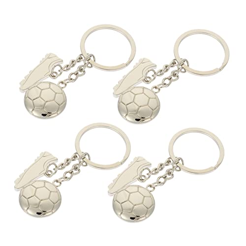 HEMOTON 4 Stück Fußball Schuh Schlüsselanhänger Sportlicher Schlüsselring für Taschen Hochwertiger Anhänger für Fußballfans Deko für Partys von HEMOTON