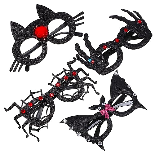 HEMOTON 4 Stück Halloween Brillen Festival Requisitenbrillen Glitzernde Urlaubsbrillen Kostüme Brillen Fledermaus Cosplay Brillen Dekoartikel Dekorationen Partyzubehör Halloween HEMOTON 4 Stück Halloween Brillen Festival Requisitenbrillen Glitzernde Urlaubsbrillen Kostüme Brillen Fledermaus Cosplay Brillen Dekoartikel Dekorationen Partyzubehör Halloween von HEMOTON