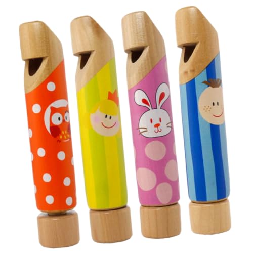 HEMOTON 4 Stück Holz Pfeifen Lustige Musikspielzeuge für Schiebbare Pfeife für Musikalische und Unterhaltung Unterwegs HEMOTON 4 Stück Holz Pfeifen Lustige Musikspielzeuge für Schiebbare Pfeife für Musikalische und Unterhaltung Unterwegs von HEMOTON