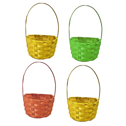 HEMOTON 4 Stück Mini-Bambuskorb Mini-Rattankorb gewobener Korb kleine Körbe große Körbe zur Aufbewahrung Geschenkkorb aus Rattan kühlkorb einkaufskorb storage baskets Eierkorb Osterei-Korb HEMOTON 4 Stück Mini-Bambuskorb Mini-Rattankorb gewobener Korb kleine Körbe große Körbe zur Aufbewahrung Geschenkkorb aus Rattan kühlkorb einkaufskorb storage baskets Eierkorb Osterei-Korb von HEMOTON