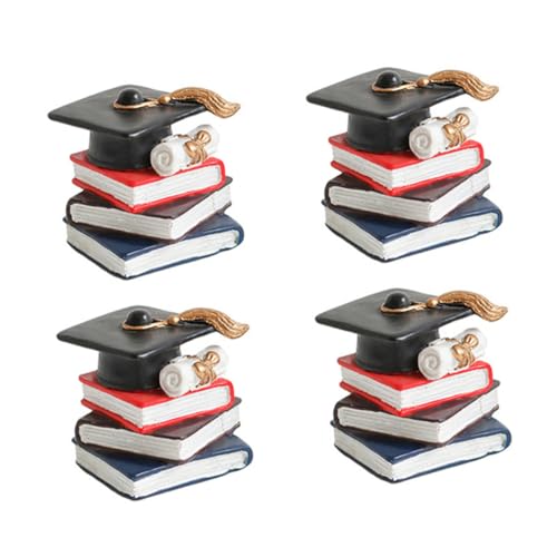 HEMOTON 4 Stück Teiliges Cake Topper Buchform Tortendeko für Abschluss Geburtstag Resin Hochwertige Kuchenverzierung Kreative Schulanfang Dekoration Langlebig und Sicher HEMOTON 4 Stück Teiliges Cake Topper Buchform Tortendeko für Abschluss Geburtstag Resin Hochwertige Kuchenverzierung Kreative Schulanfang Dekoration Langlebig und Sicher von HEMOTON