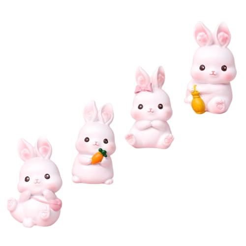 HEMOTON 4 Stück Teiliges Hasenfiguren aus Harz Liebevolle Cake Toppers Cartoon Design Sichere Back und Kuchen Dekoration für Geburtstagstorten und Kreative Heimdeko HEMOTON 4 Stück Teiliges Hasenfiguren aus Harz Liebevolle Cake Toppers Cartoon Design Sichere Back und Kuchen Dekoration für Geburtstagstorten und Kreative Heimdeko von HEMOTON