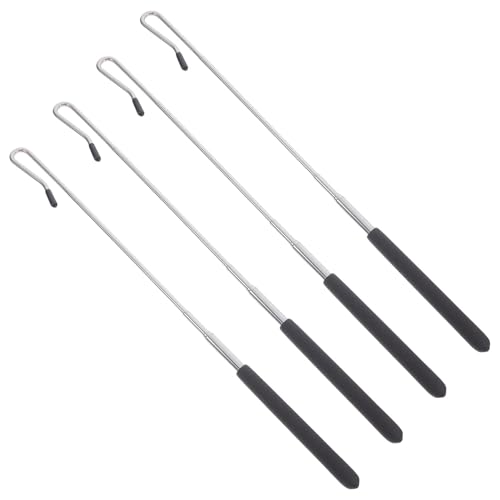 HEMOTON 4 Stück Verstellbare Handstangen Zur Puppensteuerung, Ausziehbare Puppenarm-steuerstäbe Aus Metall, Handpuppenzubehör Für Aufführungen, Einstellbereich 20–55 cm von HEMOTON