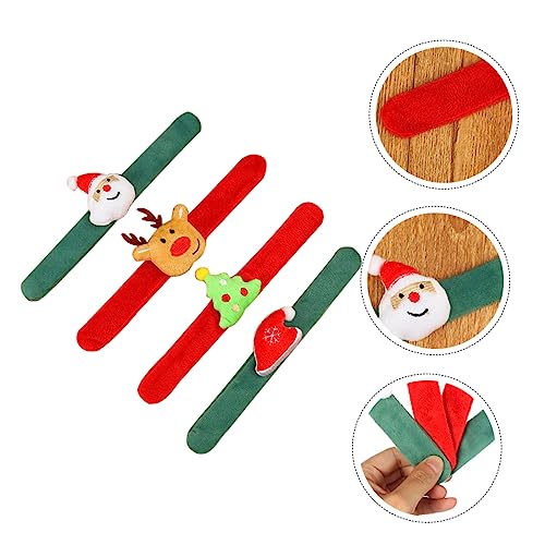 HEMOTON 4 Stück Weihnachtsklatschkreis Weihnachtsarmband Santa-Slap-Band Urlaubs-Snap-Armband weihnachtsparty accessoires weihnachtsgeschenke Dekoratives Armband Slap-Handbänder Stoff HEMOTON 4 Stück Weihnachtsklatschkreis Weihnachtsarmband Santa-Slap-Band Urlaubs-Snap-Armband weihnachtsparty accessoires weihnachtsgeschenke Dekoratives Armband Slap-Handbänder Stoff von HEMOTON