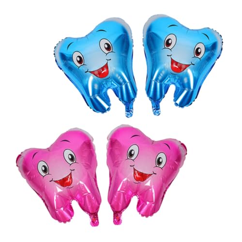 HEMOTON 4 Stück Zahnförmige Luftballons Lustige Zahnthema Deko für Babyparty und Abschlussfeier Aluminiumfolie Langlebig und Luftdicht Zahnparty Dekoration für Feiern HEMOTON 4 Stück Zahnförmige Luftballons Lustige Zahnthema Deko für Babyparty und Abschlussfeier Aluminiumfolie Langlebig und Luftdicht Zahnparty Dekoration für Feiern von HEMOTON