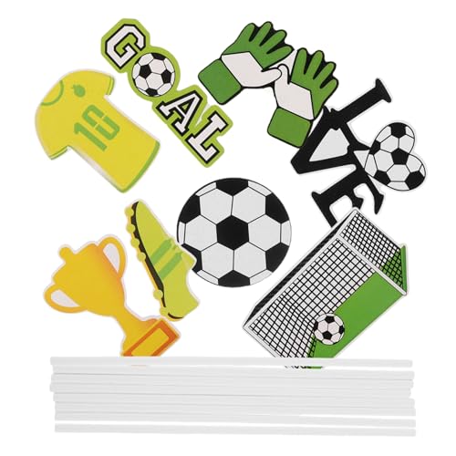 HEMOTON 40 Stück Fußball Cupcake Topper Sportliche Tortendeko für Geburtstagsfeiern Shower Fußball Partys Dekoration für Jungen und Fans HEMOTON 40 Stück Fußball Cupcake Topper Sportliche Tortendeko für Geburtstagsfeiern Shower Fußball Partys Dekoration für Jungen und Fans von HEMOTON