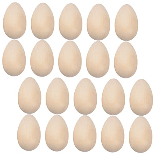 HEMOTON 40 Stück Holz Ostereier Blanko Deko für Bastelbedarf Unvollendete Holzcrafts für DIY Malprojekte und Kreative Ostern Deko HEMOTON 40 Stück Holz Ostereier Blanko Deko für Bastelbedarf Unvollendete Holzcrafts für DIY Malprojekte und Kreative Ostern Deko von HEMOTON