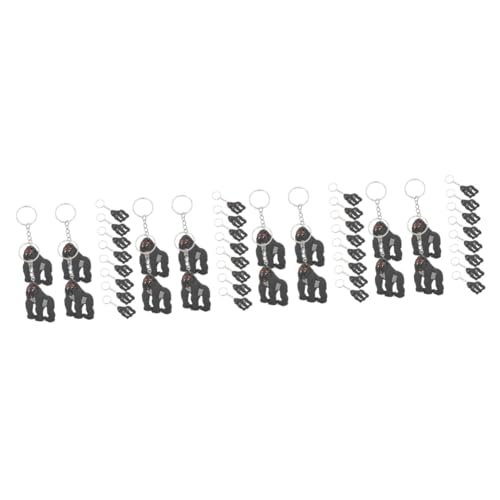 HEMOTON 48 Stck Teiliges Gorilla Schlüsselanhänger Cartoon Anhänger Charms Robuste Tier Pendants Vielseitig für Taschen Rucksäcke Praktische und Attraktive Deko für Wildtiere Fans von HEMOTON