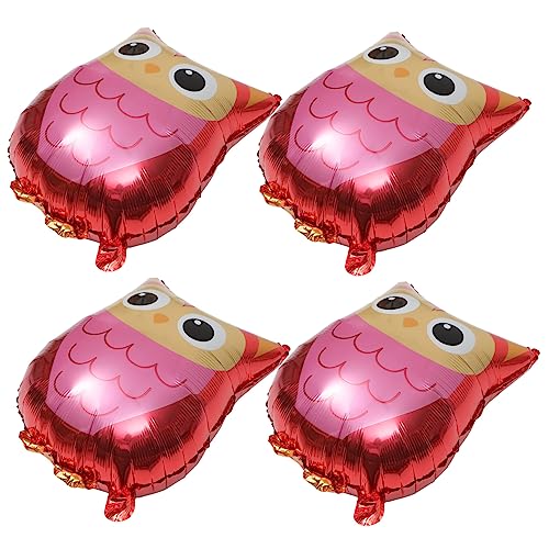 HEMOTON 4Stücke Cartoon Folienballons für Geburtstagsfeiern Kreative Tierparty Deko für Kindergeburtstag Luftballons zur Wand und Decken Dekoration Geburtstagszubehör von HEMOTON