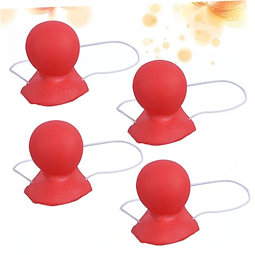 HEMOTON 4Stücke Clown Nase Aus Teiliges Für Karneval Halloween Und Kostümpartys Hupende Clownsnase Für Lustige Verkleidungen Und Fotorequisiten HEMOTON 4Stücke Clown Nase Aus Teiliges Für Karneval Halloween Und Kostümpartys Hupende Clownsnase Für Lustige Verkleidungen Und Fotorequisiten von HEMOTON