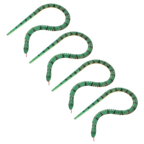 HEMOTON 4er-Set Holzschlangen-Figuren, flexible Gelenk-Schlangenmodelle, grüne wackelige Holzschlangen für Halloween-Partydekorationen, DIY-Bastelprojekte, 59,5 cm HEMOTON 4er-Set Holzschlangen-Figuren, flexible Gelenk-Schlangenmodelle, grüne wackelige Holzschlangen für Halloween-Partydekorationen, DIY-Bastelprojekte, 59,5 cm von HEMOTON
