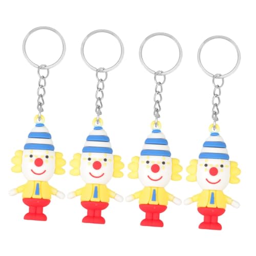 HEMOTON 4pcs Clown-puppen-schlüsselanhänger Reize Ring Bausatz Rucksack Schlüsselanhänger Clown-schlüsselanhänger Gürtel Clown-anhänger Plüsch Zirkus-charme-anhänger Tasche Zinklegierung HEMOTON 4pcs Clown-puppen-schlüsselanhänger Reize Ring Bausatz Rucksack Schlüsselanhänger Clown-schlüsselanhänger Gürtel Clown-anhänger Plüsch Zirkus-charme-anhänger Tasche Zinklegierung von HEMOTON