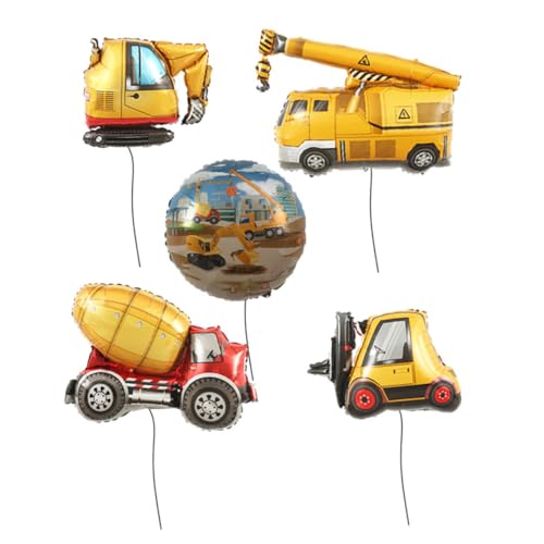 HEMOTON 5 Stücke Ballon Geburtstagsfeierzubehör Für Den Bau Baupartei Versorgung Baggerballon Für Jungen Baggerballon Zum Geburtstag Bau-muldenkipper-ballon Yellow Aluminiumfolie HEMOTON 5 Stücke Ballon Geburtstagsfeierzubehör Für Den Bau Baupartei Versorgung Baggerballon Für Jungen Baggerballon Zum Geburtstag Bau-muldenkipper-ballon Yellow Aluminiumfolie von HEMOTON