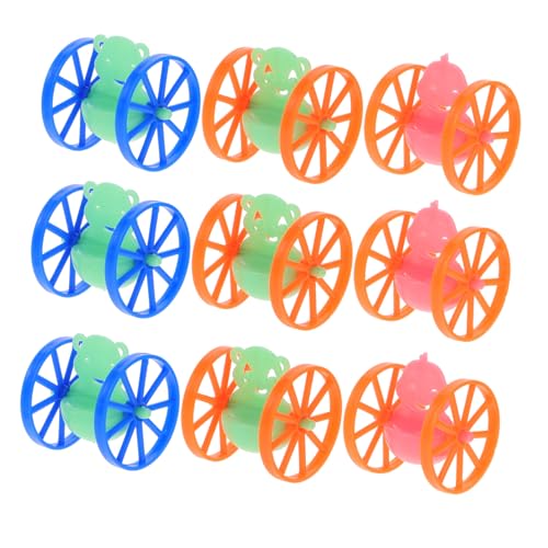 HEMOTON 50 Stück Becher spielzeugauto lustiges mini Spaßiges Lustiges Tischspielzeug Tumbler-Rollspielzeug Rad Plastik von HEMOTON