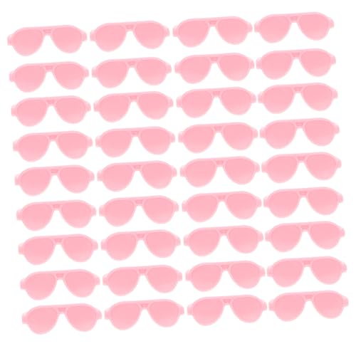 HEMOTON 50 Stück Minipuppenbrille Zubehör Mini-Sachen Miniatur Mini-Puppen Kreative Puppensonnenbrille Mini-brillenmodelle Puppe Verkleiden Sich Sonnenbrillen Brille Für Puppe Plastik Rosa von HEMOTON