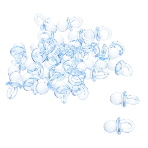 HEMOTON 50 Stück Shower Dekorationen Mini Beruhigungssauger für Mädchen Party Tischdeko DIY Bastelzubehör Kompakt Leicht zu Lagern und Elegant für Unvergessliche Babyparty von HEMOTON